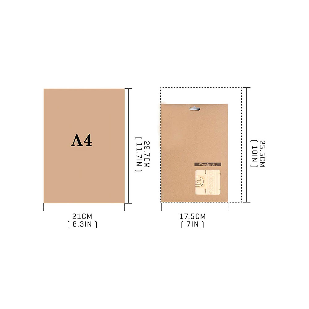 ערכת קישוט להרכבת חיות מעץ תלת-ממדית – תמונה 4